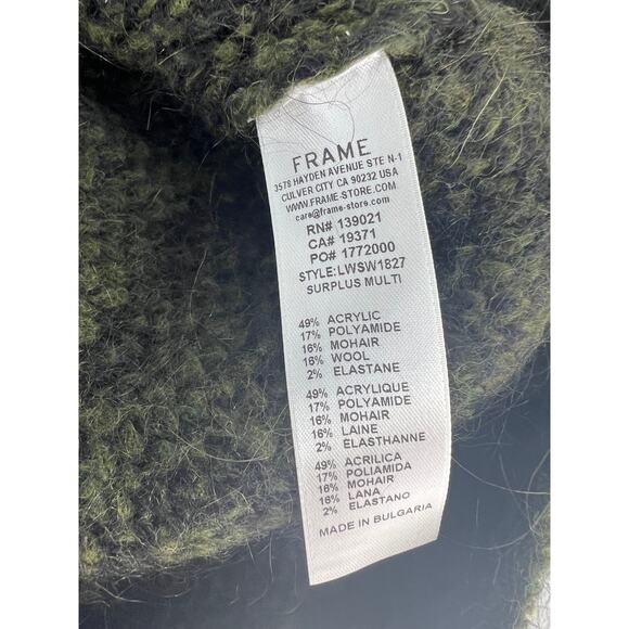 Frame Abstract Jacquard Crew Neck Sweater - Picture 12 of 12